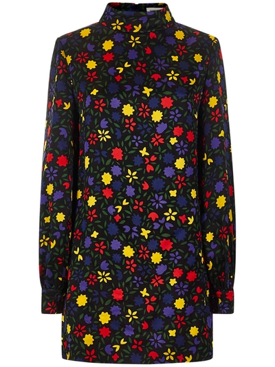 Saint Laurent Mini Dress In Multicolor
