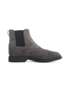 Hogan Grey Elasticated Side-panel Boots In Light Grafite