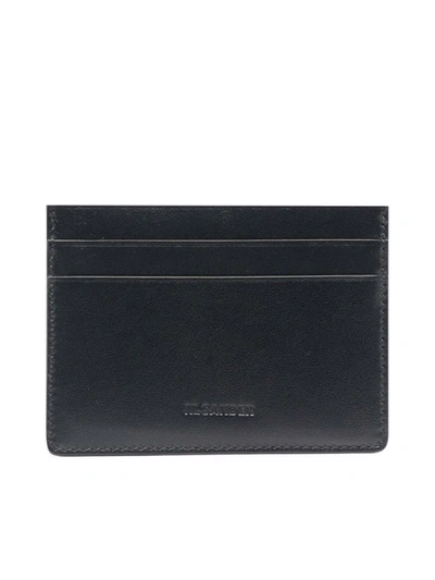 Jil Sander Card Holder With Logo In Black