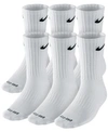 Nike Unisex Everyday Plus Cushioned Training Crew Socks (6 Pairs) In White
