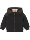 BURBERRY BLACK COTTON HOODIE,8040857B A1189