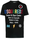 DSQUARED2 BLACK COTTON T-SHIRT,S74GD0855S23009 900