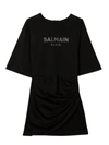 BALMAIN BLACK COTTON DRESS,6P1031J0045T 930