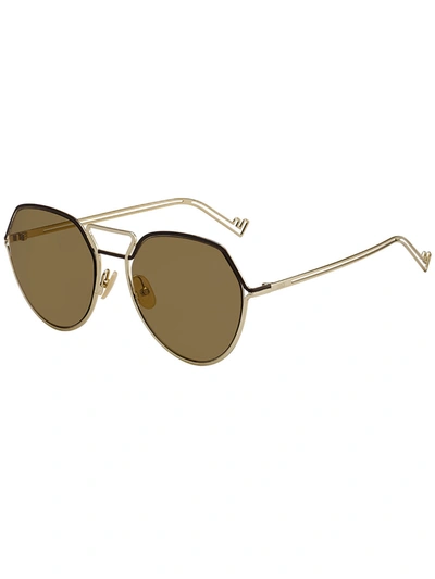 Fendi Ff M0073/s Sunglasses In Gold