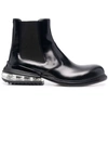 MAISON MARGIELA CHELSEA BOOT IN BLACK LEATHER,S57WU0225P3827 H8396