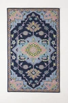 Anthropologie Tufted Caro Rug By  In Blue Size 5x8