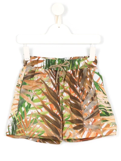 Lygia & Nanny Kids' Printed Jake Swim Shorts In Multicolour