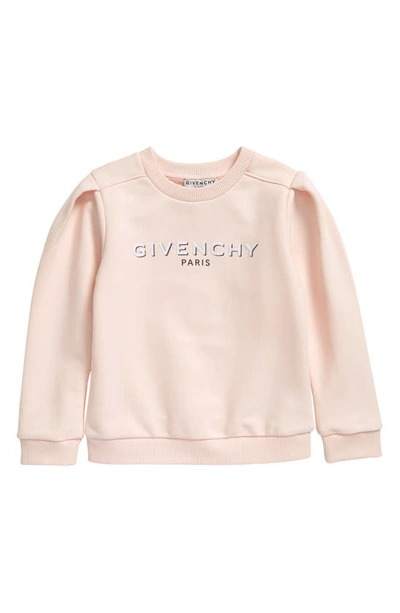 Givenchy Kids' Little Girl's & Girl's Shadow Logo Sweatshirt In Pink Pale