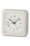 Seiko Ena White Alarm Clock