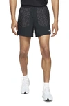 Nike Dri-fit Flex Stride Running Shorts In Black/ Reflective Silver