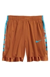 Nike Kids' Dri-fit Elite Athletic Shorts In Dkrset/chlblu