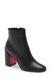 Christian Louboutin Turela 85 Leather Bootie In Black