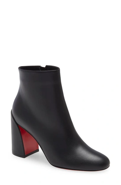 Christian Louboutin Turela 85 Leather Bootie In Black