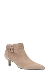 Bella Vita Bindi Womens Suede Pointed Toe Ankle Boots In Almond Kid Suede Leather