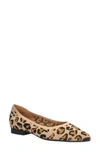 Bella Vita Mireya Knit Flat In Leopard Knit