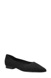 Bella Vita Mireya Womens Knit Slip On Ballet Flats In Black Knit