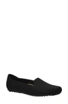 Bella Vita Hathaway Womens Stretchy Comfort Loafers In Black Knit