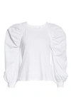 Jonathan Simkhai Standard Bowie Organic Cotton Top In White