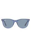 RAY BAN 55MM ROUND WAYFARER SUNGLASSES,RB218555-X