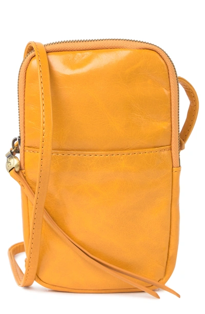 Hobo Fate Leather Crossbody Bag In Mustard