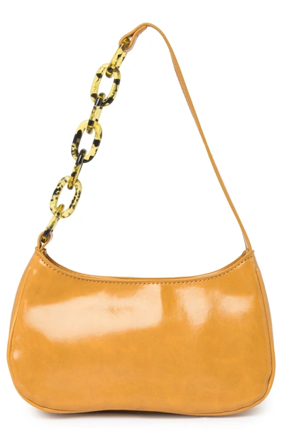 House Of Want Newbie Vegan Leather Shoulder Bag In Golden Yellow
