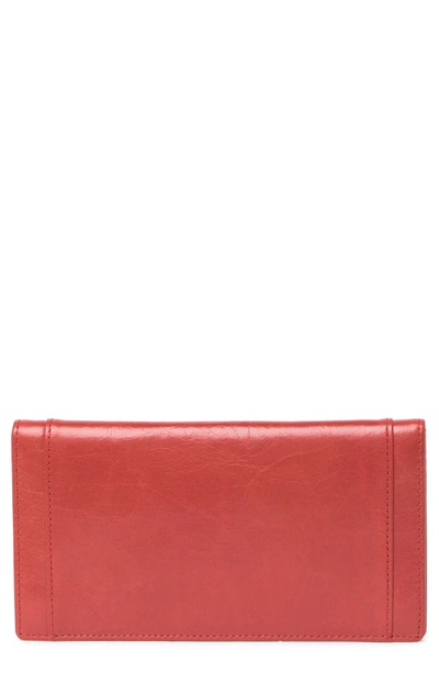 Hobo Cape Leather Wallet In Brick