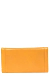 Hobo Cape Leather Wallet In Mustard