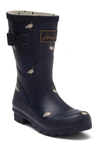 Joules Print Molly Welly Rain Boot In Navyducks