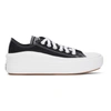 CONVERSE BLACK CHUCK TAYLOR ALL STAR MOVE OX SNEAKERS