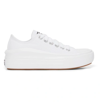 Converse Chuck Taylor All Star Ox Move Canvas Platform Trainers In White