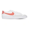 Nike White & Red Blazer Low '77 Sneakers