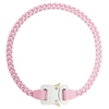 ALYX PINK CHAIN LINK BUCKLE NECKLACE