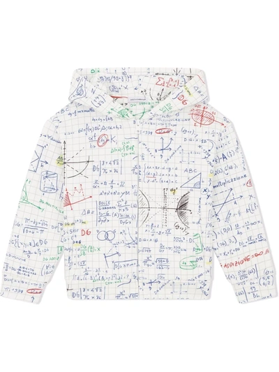 Dolce & Gabbana Kids Algebra Print Zip-up Hoodie (2-6 Years) In Multi