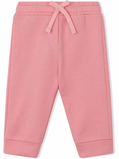 Dolce & Gabbana Babies' Logo-plaque Track Pants In Pink
