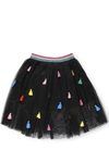 STELLA MCCARTNEY TULLE SKIRT WITH TASSELS,603508 K SRK28G119