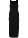 Eileen Fisher Sleeveless Jersey Dress In Schwarz