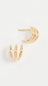 MISSOMA GOLD CLAW STUDS,MSOMA30001