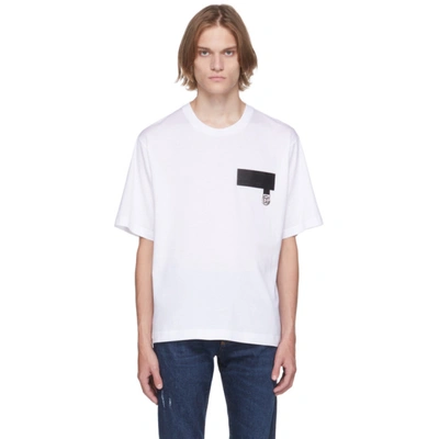 Dolce & Gabbana Logo-patch Short-sleeve T-shirt In White