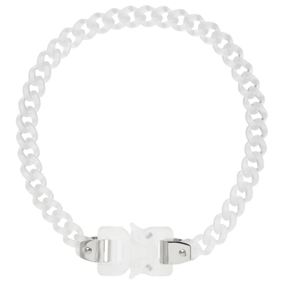 Alyx Transparent Chain Link Buckle Necklace In White