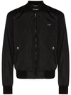 Dolce & Gabbana Black Bomber Jacket In Black