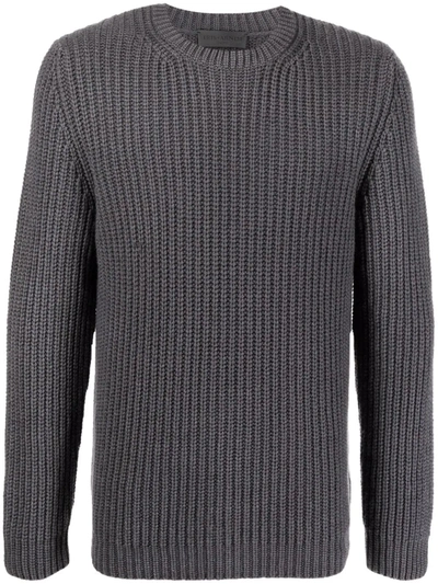 Iris Von Arnim Levi Ribbed-knit Cashmere Sweater In Grey