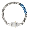 ALYX SILVER & BLUE COLORED LINKS BUCKLE NECKLACE