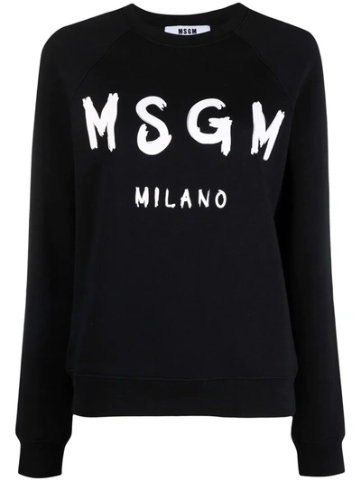 MSGM LOGO印花圆领卫衣