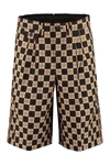 BURBERRY BURBERRY CHEQUER JACQUARD TAILORED SHORTS