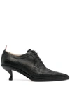 Thom Browne Longwing Brogues With Sculpted Heel In Black