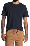 Rag & Bone Core Slub Knit T-shirt In Navy