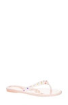 Chinese Laundry Suntan Rhinestone Jelly Sandals In Blush In Blush