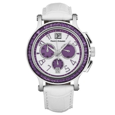 Franck Dubarry Crazy Colors White Dial Ladies Watch Cc0203 In Purple / White