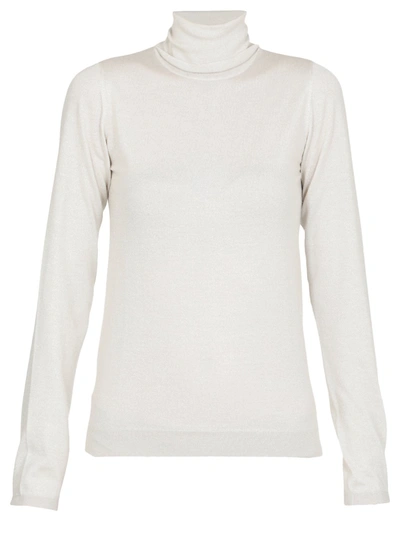 Brunello Cucinelli Turtleneck Jumper In Warm White