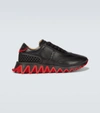 Christian Louboutin Loubishark Suede Low-top Sneakers In Black